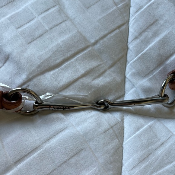 Equestrian Snaffle Bit Belt.  Brown leather. New - Picture 3 of 12